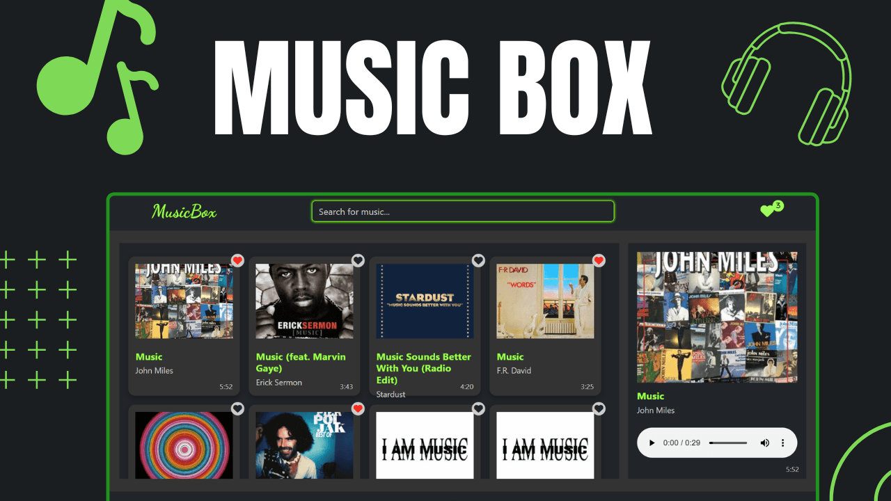 Musicbox like Spotify